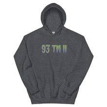 Load image into Gallery viewer, BIG 93 TM 11 Hoodie (Green Letters & Purple Outline)