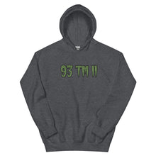 Load image into Gallery viewer, BIG 93 TM 11 Hoodie (Green Letters & Black Outline)