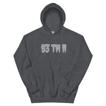 Load image into Gallery viewer, BIG 93 TM 11 Hoodie (Grey Letters & White Outline)