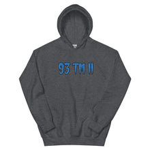 Load image into Gallery viewer, BIG 93 TM 11 Hoodie (Powder Blue Letters & Black Outline)