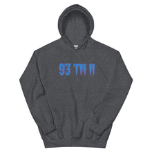 Load image into Gallery viewer, BIG 93 TM 11 Hoodie (Powder Blue Letters & Purple Outline)