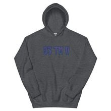 Load image into Gallery viewer, BIG 93 TM 11 Hoodie (Purple Letters & Blue Outline)