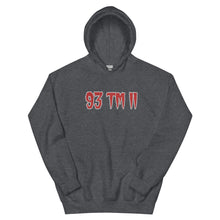 Load image into Gallery viewer, BIG 93 TM 11 Hoodie (Red Letters & White Outline)