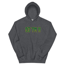 Load image into Gallery viewer, BIG 93 TM 11 Hoodie (Green Letters & Gold Outline)