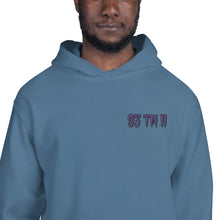 Load image into Gallery viewer, Small 93 TM 11 Hoodie ( Purple Letters & Black Outline )
