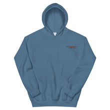 Load image into Gallery viewer, TM4L Hoodie ( Orange Letters & Blue Outline )