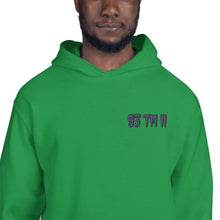 Load image into Gallery viewer, Small 93 TM 11 Hoodie ( Purple Letters & Black Outline )