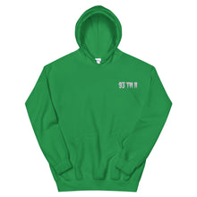Load image into Gallery viewer, Small 93 TM 11 Hoodie ( White Letters & Grey Outline )