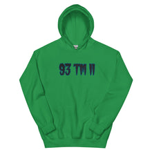 Load image into Gallery viewer, BIG 93 TM 11 Hoodie (Black Letters & Blue Outline)