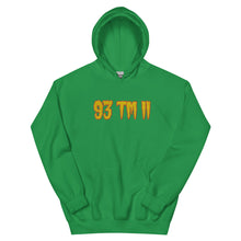 Load image into Gallery viewer, BIG 93 TM 11 Hoodie (Gold Letters & Orange Outline)