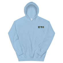 Load image into Gallery viewer, Small 93 TM 11 Hoodie ( Black Letters & Green Outline )