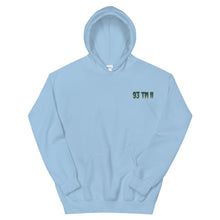 Load image into Gallery viewer, Small 93 TM 11 Hoodie ( Blue Letters & Yellow Outline )