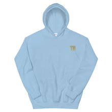 Load image into Gallery viewer, TM Hoodie (Gray Letters & Gold Outline)