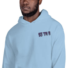 Load image into Gallery viewer, Small 93 TM 11 Hoodie ( Purple Letters & Black Outline )