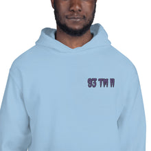 Load image into Gallery viewer, Small 93 TM 11 Hoodie ( Purple Letters & Black Outline )