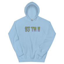 Load image into Gallery viewer, BIG 93 TM 11 Hoodie (Green Letters & Purple Outline)