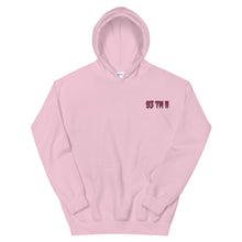 Load image into Gallery viewer, Small 93 TM 11 Hoodie ( Pink Letters & Black Outline )
