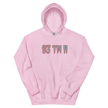 Load image into Gallery viewer, BIG 93 TM 11 Hoodie (Grey Letters & Red Outline)