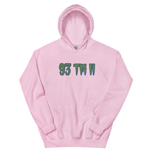 Load image into Gallery viewer, BIG 93 TM 11 Hoodie (Green Letters & Blue Outline)