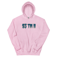 Load image into Gallery viewer, BIG 93 TM 11 Hoodie (Blue Letters & Green Outline)