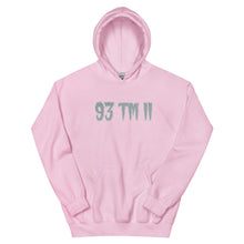 Load image into Gallery viewer, BIG 93 TM 11 Hoodie (Grey Letters & White Outline)