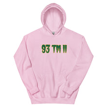 Load image into Gallery viewer, BIG 93 TM 11 Hoodie (Green Letters & Gold Outline)
