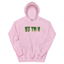 Load image into Gallery viewer, BIG 93 TM 11 Hoodie (Green Letters & Gold Outline)