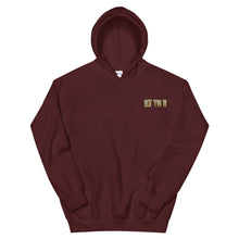 Load image into Gallery viewer, Small 93 TM 11 Hoodie ( Gray Letters & Gold Outline )