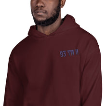 Load image into Gallery viewer, Small 93 TM 11 Hoodie ( Purple Letters & Black Outline )