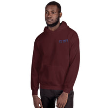 Load image into Gallery viewer, Small 93 TM 11 Hoodie ( Purple Letters & Black Outline )