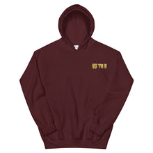 Load image into Gallery viewer, Small 93 TM 11 Hoodie ( Yellow Letters & White Outline )