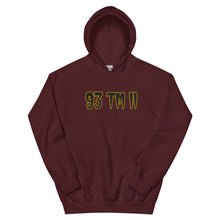 Load image into Gallery viewer, BIG 93 TM 11 Hoodie (Black Letters & Gold Outline)