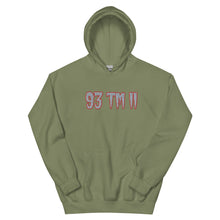 Load image into Gallery viewer, BIG 93 TM 11 Hoodie (Grey Letters & Red Outline)