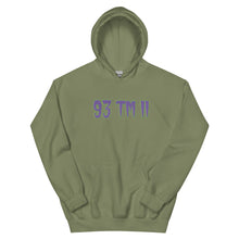 Load image into Gallery viewer, BIG 93 TM 11 Hoodie (Purple Letters & Green Outline)