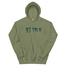 Load image into Gallery viewer, BIG 93 TM 11 Hoodie (Blue Letters & Gold Outline)