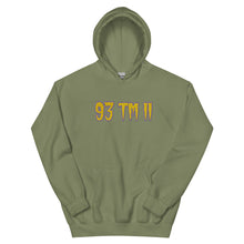 Load image into Gallery viewer, BIG 93 TM 11 Hoodie (Gold Letters & Purple Outline)