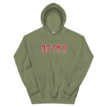Load image into Gallery viewer, BIG 93 TM 11 Hoodie (Red Letters & White Outline)