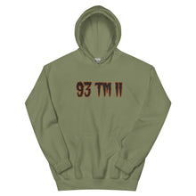 Load image into Gallery viewer, BIG 93 TM 11 Hoodie (Black Letters & Orange Outline)