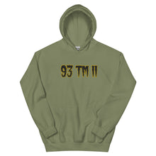 Load image into Gallery viewer, BIG 93 TM 11 Hoodie (Black Letters & Gold Outline)
