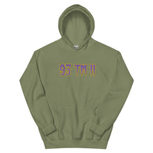 Load image into Gallery viewer, BIG 93 TM 11 Hoodie (Purple Letters & Gold Outline)