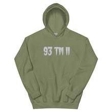 Load image into Gallery viewer, BIG 93 TM 11 Hoodie (White Letters & Grey Outline)