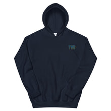 Load image into Gallery viewer, TMB Hoodie ( Blue Letters & Yellow Outline )