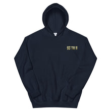 Load image into Gallery viewer, Small 93 TM 11 Hoodie ( Gray Letters & Gold Outline )