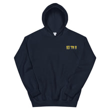 Load image into Gallery viewer, Small 93 TM 11 Hoodie ( Gold Letters & Gray Outline )