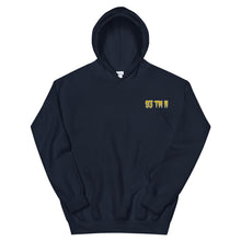 Load image into Gallery viewer, Small 93 TM 11 Hoodie ( Yellow Letters & White Outline )