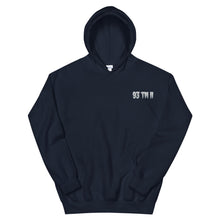 Load image into Gallery viewer, Small 93 TM 11 Hoodie ( White Letters & Grey Outline )