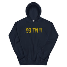 Load image into Gallery viewer, BIG 93 TM 11 Hoodie (Gold Letters & Black Outline)