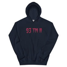 Load image into Gallery viewer, BIG 93 TM 11 Hoodie (Pink Letters & Black Outline)