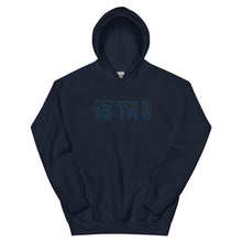 Load image into Gallery viewer, BIG 93 TM 11 Hoodie (Black Letters & Blue Outline)