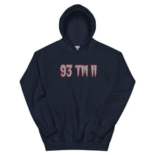 Load image into Gallery viewer, BIG 93 TM 11 Hoodie (Grey Letters & Red Outline)